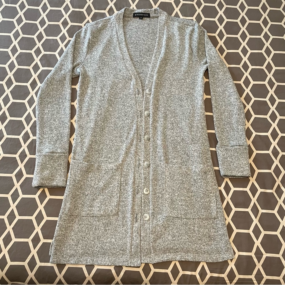 Women’s XS Gibsonlook Long Sleeve Button Down Cardigan